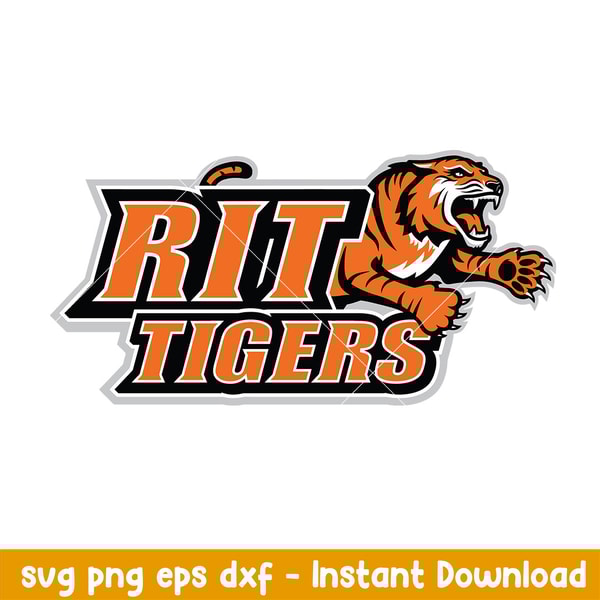 RIT Tigers Logo Svg, RIT Tigers Svg, NCAA Svg, Png Dxf Eps D | Inspire ...