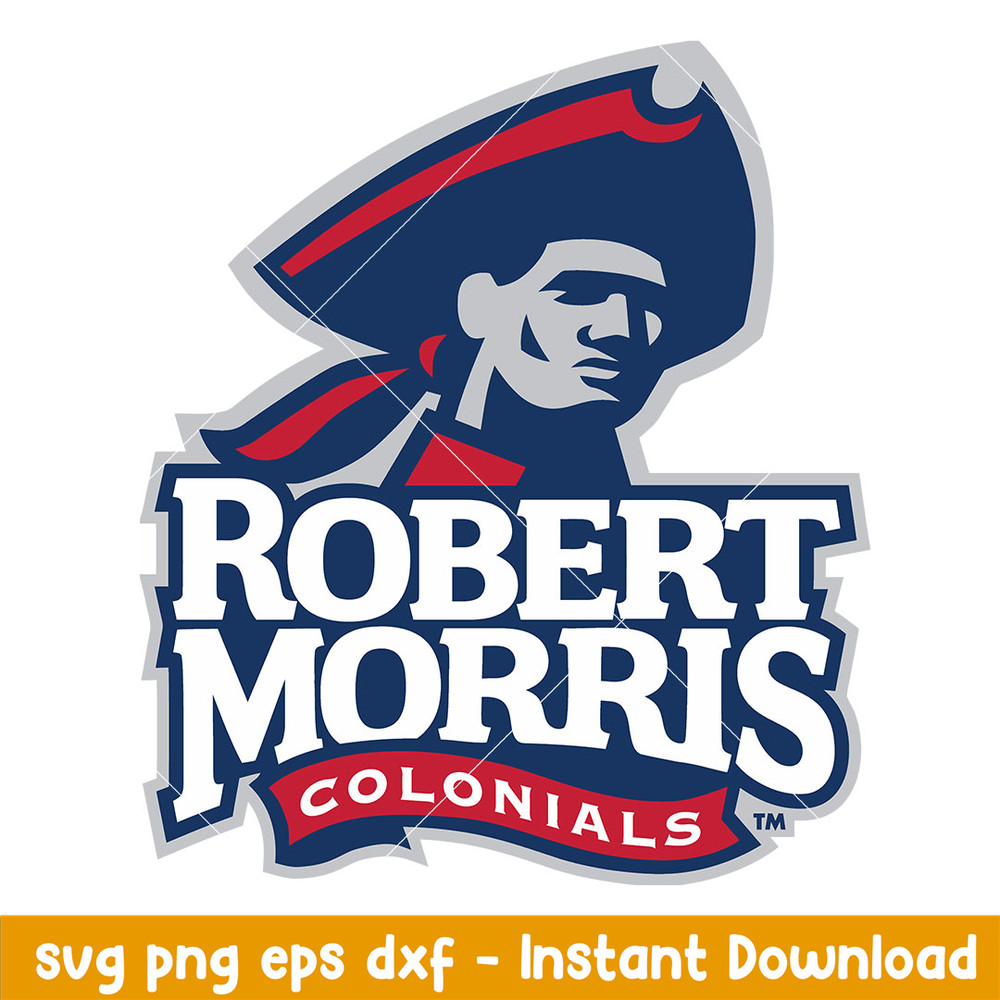 Robert Morris Colonials Logo Svg, Robert Morris Colonials Svg, NCAA Svg, Png Dxf Eps Digital File.jpeg