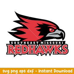 se missouri state redhawks logo svg, se missouri state redhawks svg, ncaa svg, png dxf eps digital file