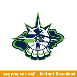 seattle seahawks team logo svg, seattle seahawks svg, nfl svg, png dxf eps digital file