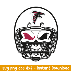 skull helmet atlanta falcons svg, atlanta falcons svg, nfl svg, png dxf eps digital file