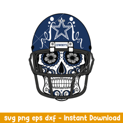 skull helmet patterns dallas cowboys svg, dallas cowboys svg, nfl svg, png dxf eps digital file