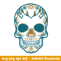 skull jacksonville jaguars svg, jacksonville jaguars svg, nfl svg, png dxf eps digital file