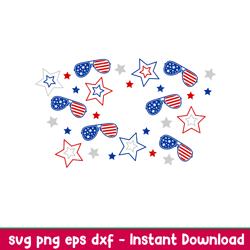4th of july sunglasses full wrap, 4th of july sunglasses full wrap svg, starbucks svg, coffee ring svg, cold cup svg, cr