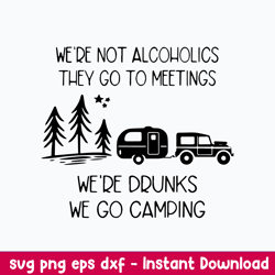 alcoholics meetings drunks camping svg, camping drunks svg, camping svg, png dxf eps file