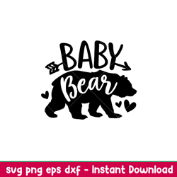 baby bear family, baby bear family svg, mom life svg, mothers day svg, family svg, eps, png, dxf file