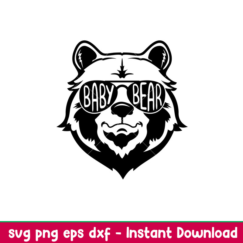 Baby Bear, Baby Bear Svg, Mom Life Svg, Mother’s day Svg, Family Svg, png, eps, dxf file.jpeg