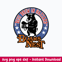 boars nest dukes of hazzard tv show svg, boars nest svg, png dxf eps file