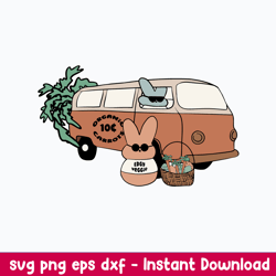 boho easter bunny svg, bunny svg, png dxf eps digital file