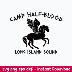 camp half blood long island sound svg, camp half blood svg, png dxf eps file