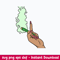 female hands middle finger svg, funny svg, png dxf eps file