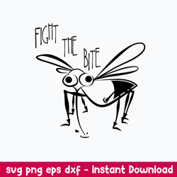 fight the bite mosquito svg pest insect zika virus svg, png dxf eps file