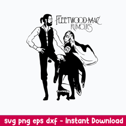 fleetwoodmac rumours svg, png dxf eps file