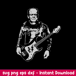 frankenstein bass svg, frankenstein svg, png dxf eps file