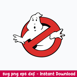 ghostbusters svg, ghost svg, png dxf eps file