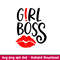 Girl Boss, Girl Boss Svg, Boss Woman Svg, Boss Svg,png,dxf,eps file.jpeg