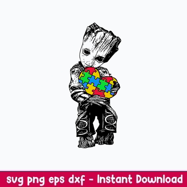 Groot Autism Svg Baby Groot Svg, Avenger Svg, Png Dxf Eps File.jpeg