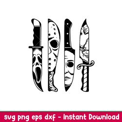 horror movie knives, horror movie knives svg, halloween svg, horror svg,png,dxf, eps file
