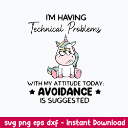 i_m having techical problem with my attitude today avoidance is sugges ted svg, png dxf eps file