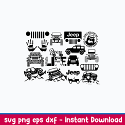 jeep bundle svg, jepp svg, car svg, png dxf eps file