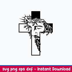 jesus cross svg christian cross svg, png dxf eps file
