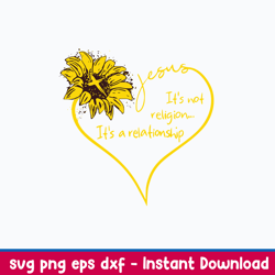 jesus it_s not religion it_s a reletionship svg, png dxf eps file