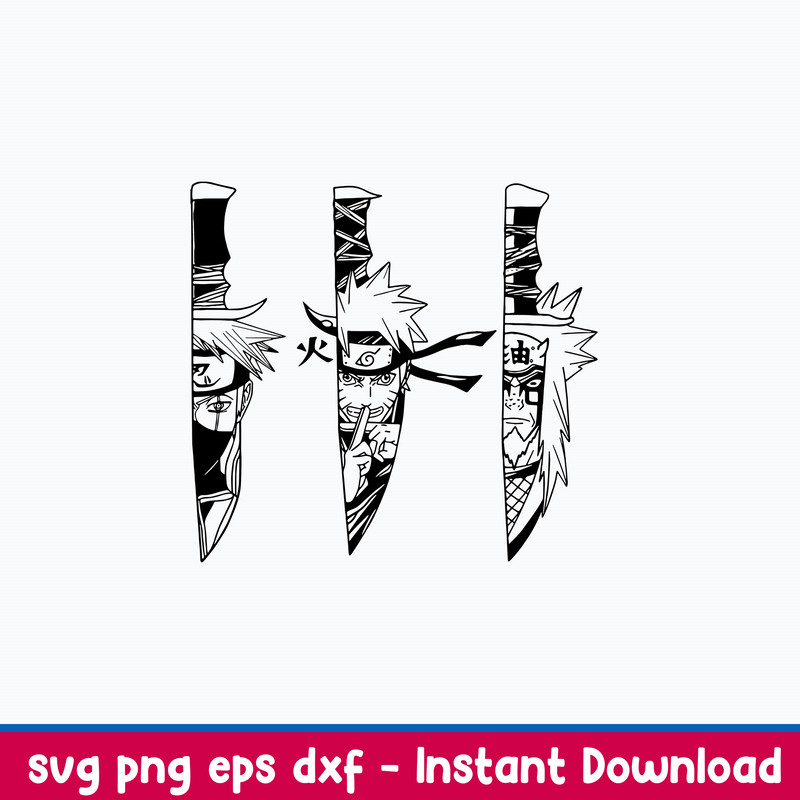 Knives Anime Naruto Characters Svg, Naruto Svg, Anime Svg, Png Dxf Eps File.jpeg