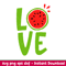 Love Watermelon, Love Watermelon Svg for cricut, Hello summer print for t-shirt, Watermelon Svg, Summer time Svg,png,dxf,eps file.jpeg