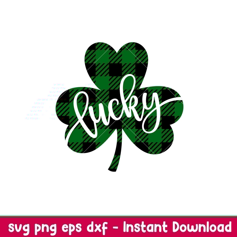 Lucky Buffalo Clover,Lucky Buffalo Clover Svg, St. Patrick’s Day Svg, Lucky Svg, Irish Svg, Clover Svg, png,dxf,eps file.jpeg