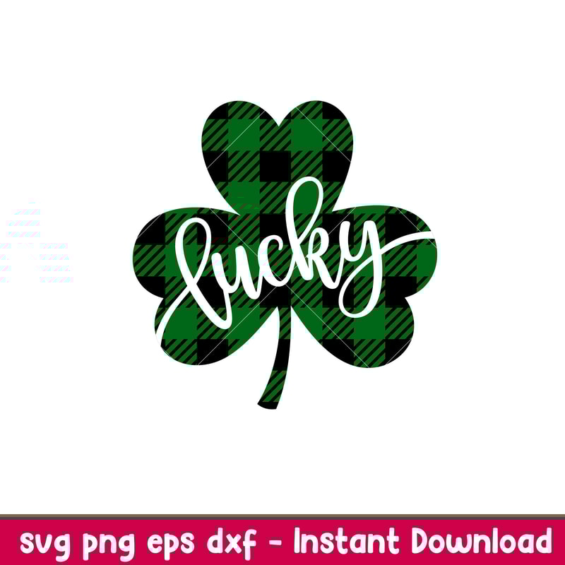 Lucky Buffalo Clover,Lucky Buffalo Clover Svg, St. Patrick’s Day Svg, Lucky Svg, Irish Svg, Clover Svg, png,dxf,eps file.jpeg