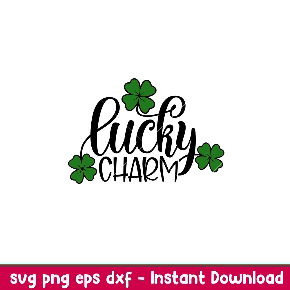 Lucky Charm Clovers, Lucky Charm Clovers Svg, St. Patrick’s Day Svg, Lucky Svg, Irish Svg, Clover Svg, png,dxf,eps file.jpeg