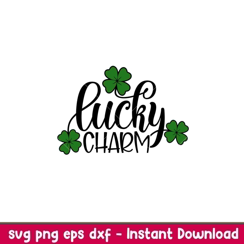 Lucky Charm Clovers, Lucky Charm Clovers Svg, St. Patrick’s Day Svg, Lucky Svg, Irish Svg, Clover Svg, png,dxf,eps file.jpeg