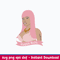 Nicki Minaj Svg, Rapper Nicki Minaj Svg, Girl Rapper Svg, Celebrity Rapper Svg, Png Dxf Eps File.jpeg