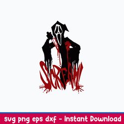 scream ghost svg, no hang up svg, horror movies svg, png dxf eps file