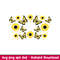 Sunflower Butterflies Full Wrap, Sunflower Butterflies Full Wrap Svg, Starbucks Svg, Coffee Ring Svg, Cold Cup Svg, png,dxf,eps file.jpeg