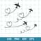 Airplane Bundle Svg, Airplane Svg, Plane Route Heart Path Travel Vacation Svg Png Dxf Eps Digital file.jpg