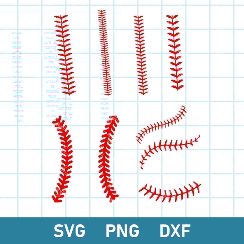 Baseball Stitches Svg, Baseball Laces Svg, Softball Lace Svg, Softball Svg, Baseball Svg, Png Dxf Eps File.jpg