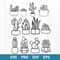 Cactus Bundle Svg, Cactus Svg, Cactus Cricut Svg, Succulent Svg, Png Dxf Eps File.jpg