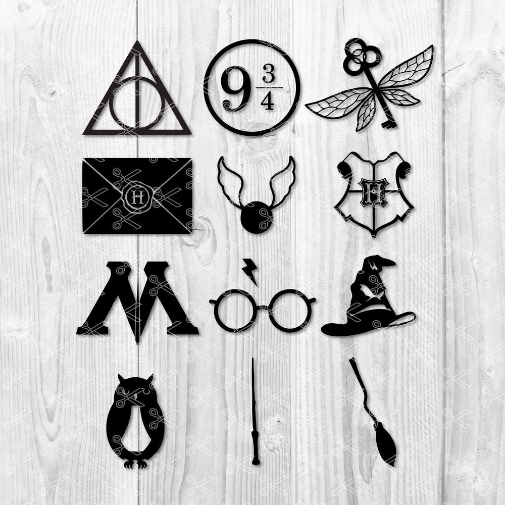 Harry potter Bundle svg, Harry potter Svg, Harry potter Slihouette Svg, Png Dxf File.jpg