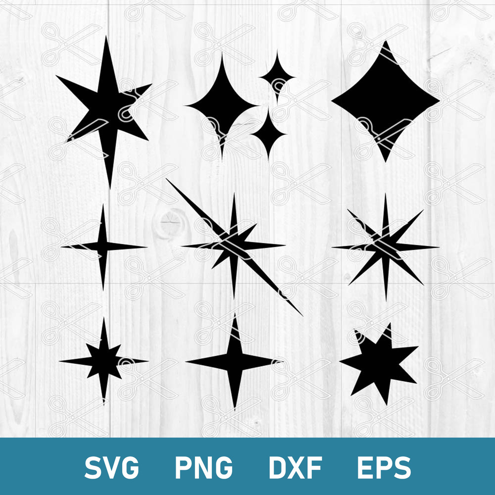 Sparkle Bundle Svg, Sparkle Svg, Star Svg, Glitter Svg, Shine Svg, Png Dxf Eps Digital File.jpeg