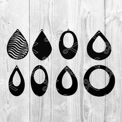 teardrop earring template bundle svg, teardrop earring template svg, teardrop earring template clipart, teardrop earring