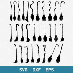 witch broom svg, broomsticks svg, halloween witcl broom svg, halloween svg, png dxf eps file