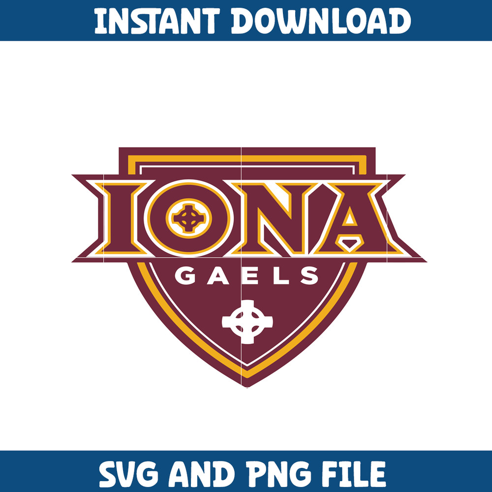 Iona gaels Svg, Iona gaels logo svg, IIona gaels University svg, NCAA Svg, sport svg, digital download (1).png