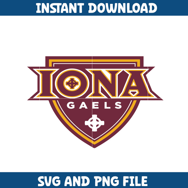 Iona gaels Svg, Iona gaels logo svg, IIona gaels University svg, NCAA Svg, sport svg, digital download (1).png