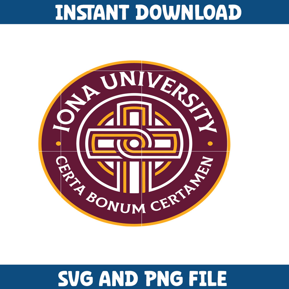 Iona gaels Svg, Iona gaels logo svg, IIona gaels University svg, NCAA Svg, sport svg, digital download (18).png