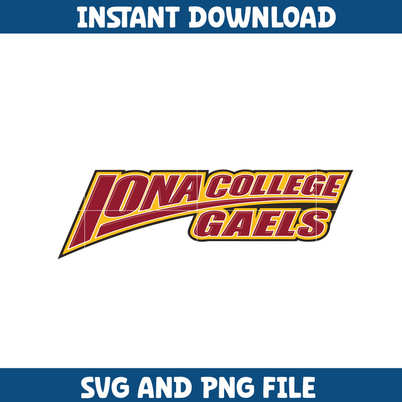 Iona gaels Svg, Iona gaels logo svg, IIona gaels University svg, NCAA Svg, sport svg, digital download (19).png