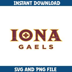 iona gaels svg, iona gaels logo svg, iiona gaels university svg, ncaa svg, sport svg, digital download (2)