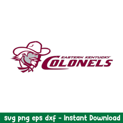 eastern kentucky colonels logo svg, eastern kentucky colonels svg, ncaa svg, png dxf eps digital file