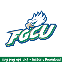 florida gulf coast eagles logo svg, florida gulf coast eagles svg, ncaa svg, png dxf eps digital file