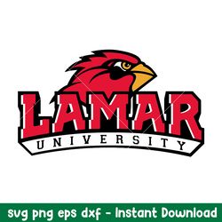 lamar cardinals logo svg, lamar cardinals svg, ncaa svg, png dxf eps digital file